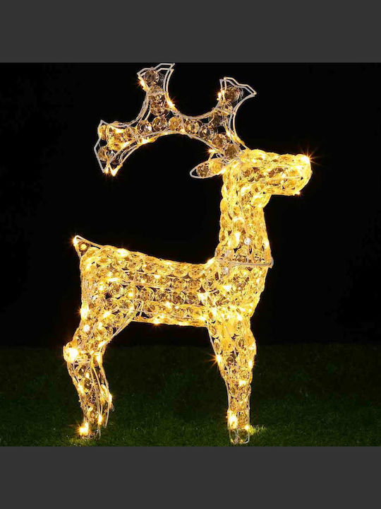 Bakaji Bakaji Rena Natalitsa Illuminated 3D Acrylic Crystals 200 LED Warm White H 90 cm