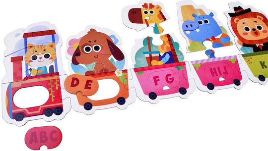 Jokomisiada Puzzle Educativ Tren Animale Învățare Alfabet 40 Piese Za5751