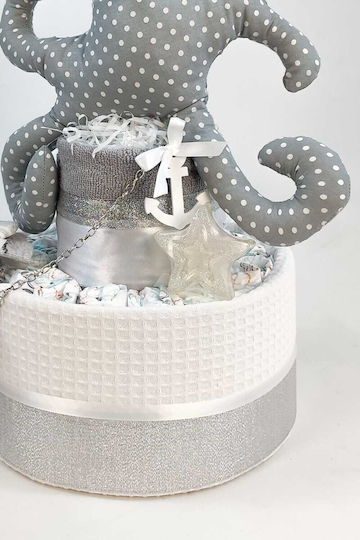 Dama Koupa Χειροποίητο Diaper Cake από Ξύλο για Αγόρι