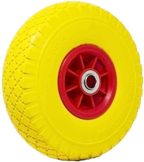 Bakaji Wheel Complete Stroller Puncture Proof Pu Yellow Color Stroller 25 cm Abs Rim 02839105