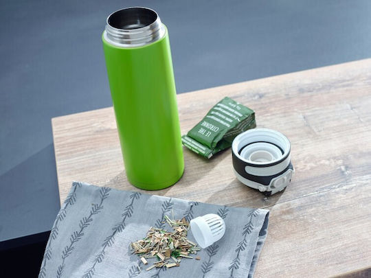 Leifheit Glass Thermos Stainless Steel / Plastic 600ml Kiwi