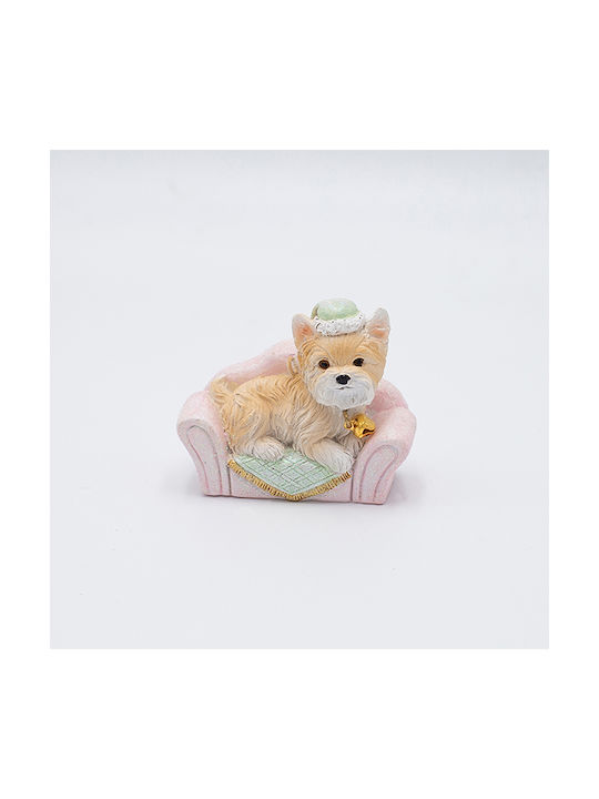 Hanging Ornament Dog Polyresin 5.5x7cm