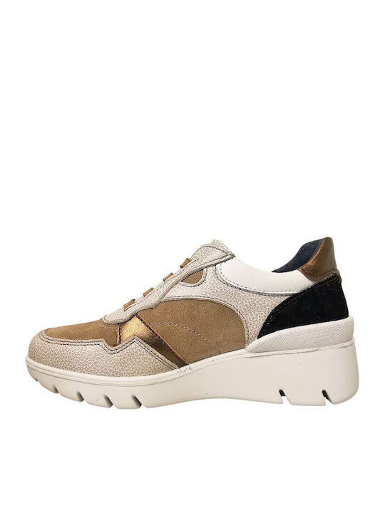 Γυναικεία Sneakers Combi Beige