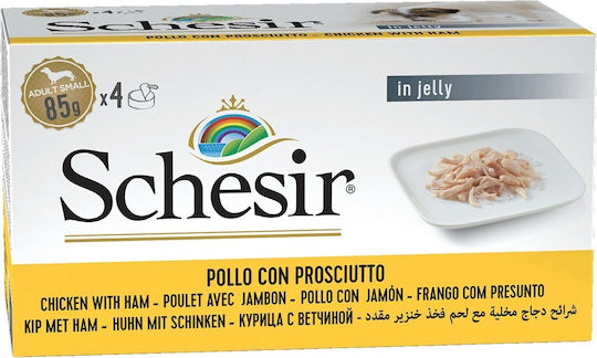 Schesir Wet Food Dogs in Cans with Chicken Gluten-Free 4x85gr