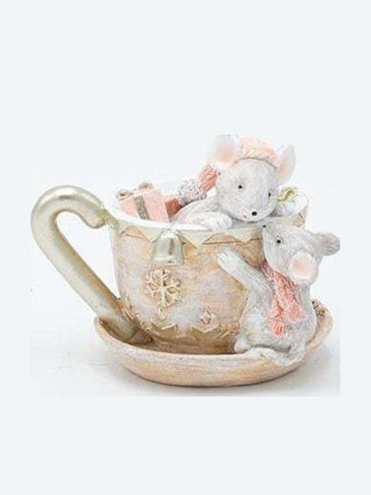 Eurolamp Christmas Plastic Figure Little mouse Pink Length 8cm