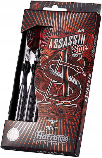 Harrows Assassin Heavy Steel Tip Darts W80 3x30g
