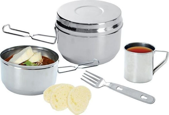 Orion Vas pentru Camping 0.3lt 7buc Set recipiente pentru mâncare din oțel inoxidabil