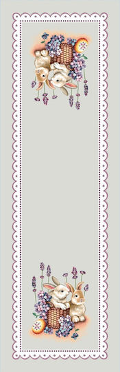 Vassiliadis Bros Easter Tablecloth Fabric White 140x140x47cm