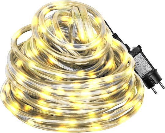 Christmas Light Tube Warm White 220V 400 Light Bulbs Programmable with Controller 20m IP44