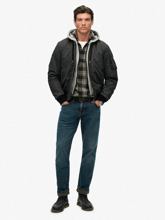 Jacket Bomber Washed Black