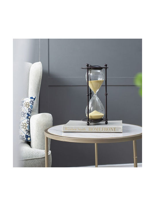 Artekko Office Hourglass Decoration from Metallic 15.8x15.8x33cm in Black color