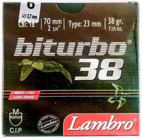 Lambro Φυσίγγια Biturbo 38gr 25τμχ