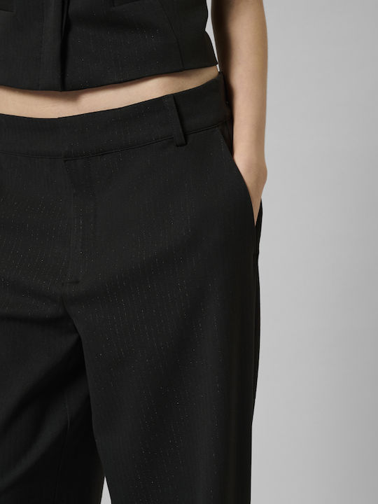 Women's Fabric Trousers Black