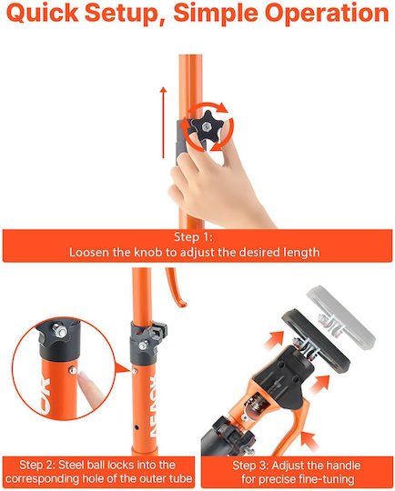 Vevor Adjustable Support Pole for Cabinets 48-75 cm Set 2 Pieces Zxkscg185295zo7g3001v0