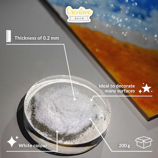 Creative Κόλλα Glitter Λευκή 200gr