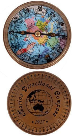 Busolă Zodiac Antic 7,5 cm