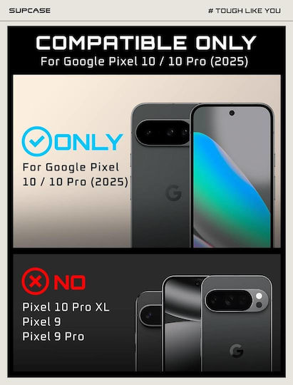Supcase Unicorn Beetle Pro Back Cover Silicon 2mm Negru (Google Pixel 10 / 10 Pro)