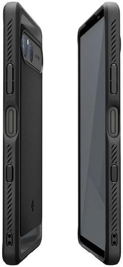 Spigen Back Cover Plastic / Silicone Black (Xperia 10 VII)