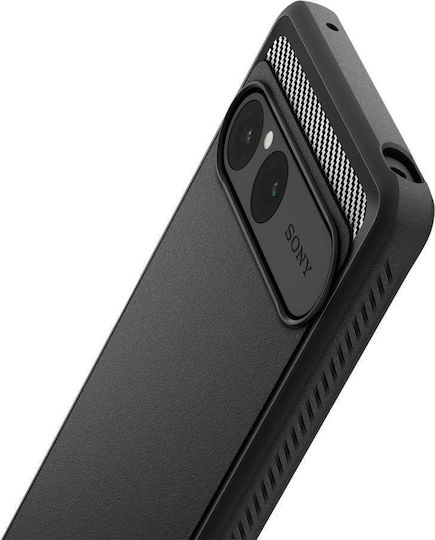Spigen Back Cover Plastic / Silicone Black (Xperia 10 VII)