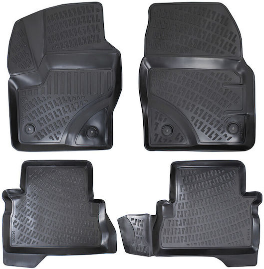 Umbrella Set Covorașe Față și Spate 4buc din Furtun pentru Ford C-Max 2011-2019 Negre
