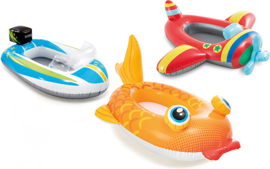 Intex CRUISERS Kids Inflatable Boat 119x114cm Airplane Car Fish