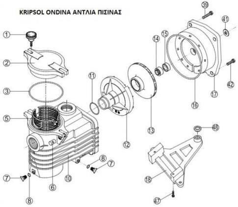 Kripsol Strainer Basket Replacement ΟΚ