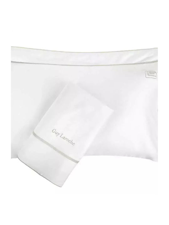 Guy Laroche Σετ Σεντόνια King Size 270x280εκ. Λευκό (4τμχ)