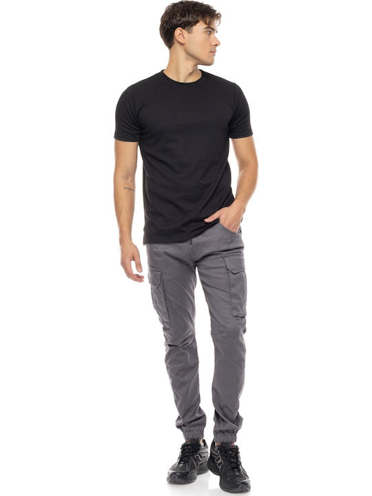 Cover Trousers Cargo Elastic in Loose Fit Grey