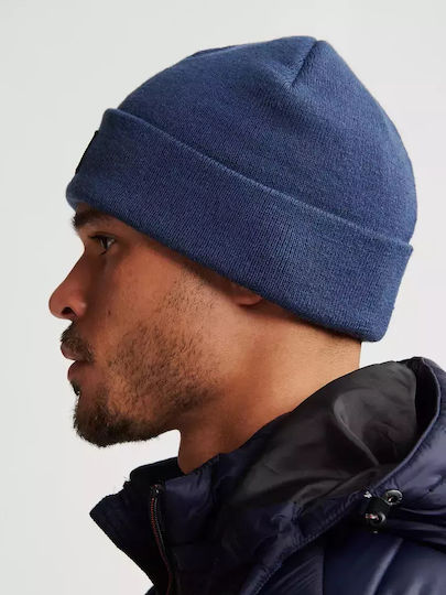 Beanie Ανδρικός Σκούφος Πλεκτός σε Μπλε χρώμα
