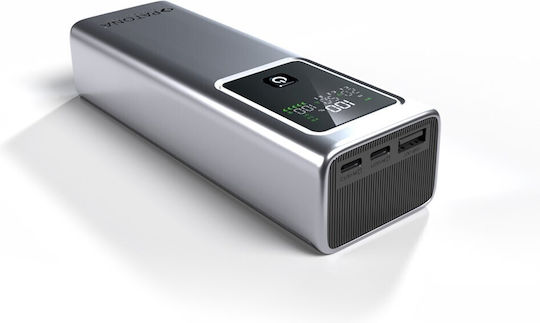Patona Luxury One Power Bank 20000mAh 100W with USB-A Output Port and 2 USB-C Output Ports Power Delivery Quick Charge Grey