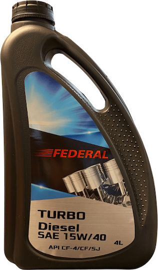 Federal Turbo Diesel Sintetic Ulei Auto 15W-40 4lt