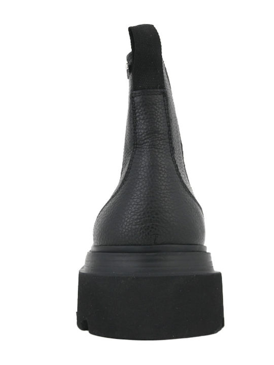 Piele Negru Ghete Chelsea