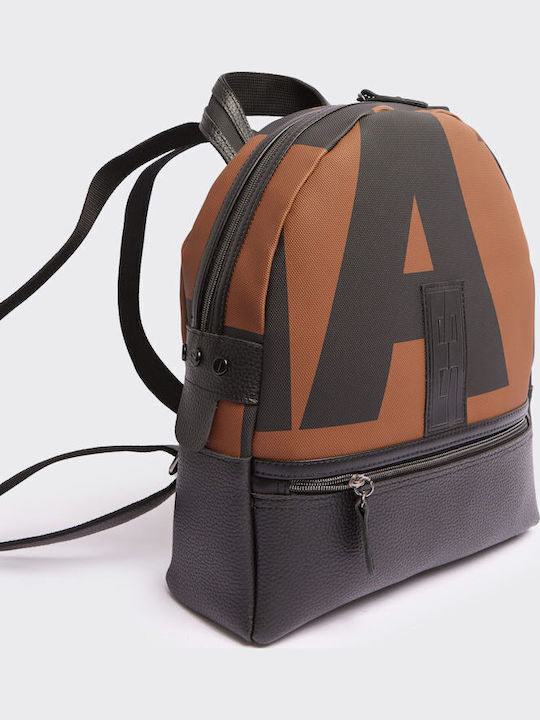 Ea Large Women's Brown Backpack Bag