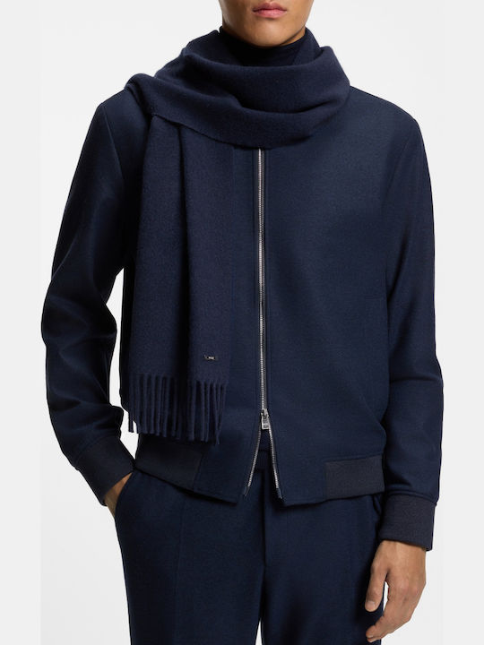 Men's Cashmere Scarf Navy Blue