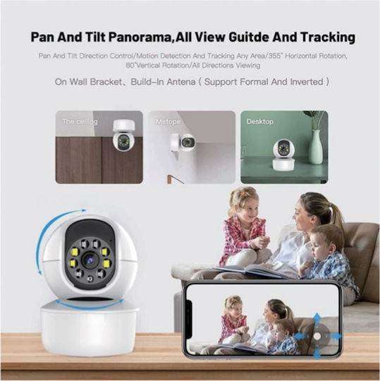 5432F554V IP Κάμερα Παρακολούθησης Wi-Fi HD 720P με Αμφίδρομη Επικοινωνία