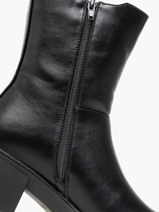 Main Rosita Leather Women's Ankle Boots Black