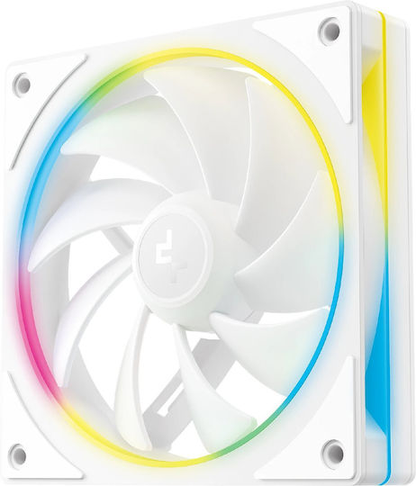 Deepcool FL12 SE WH 3IN1 Case Fan 120mm (1900rpm / 50.74cfm) with ARGB Lighting and 4-Pin PWM Connection 3pcs White