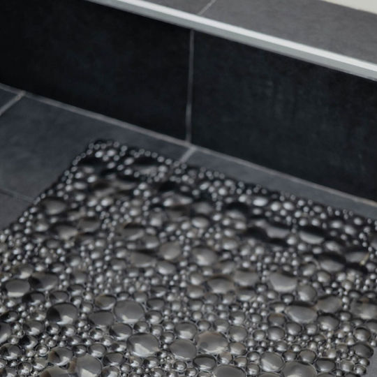 Sidirela Bubble Shower Non-slip with Suction Cups Gray 51x51εκ.