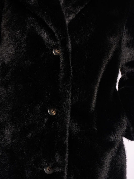 Women's Short Fur Black