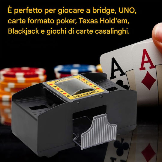 Bakaji Electronic Card Shuffling and Dealing Device Poker Blackjack 02842850