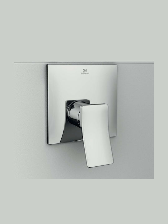 Ideal Standard Αναμεικτική Μπαταρία Μπανιέρας Ασημί