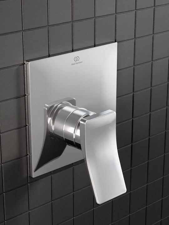 Ideal Standard Αναμεικτική Μπαταρία Μπανιέρας Ασημί