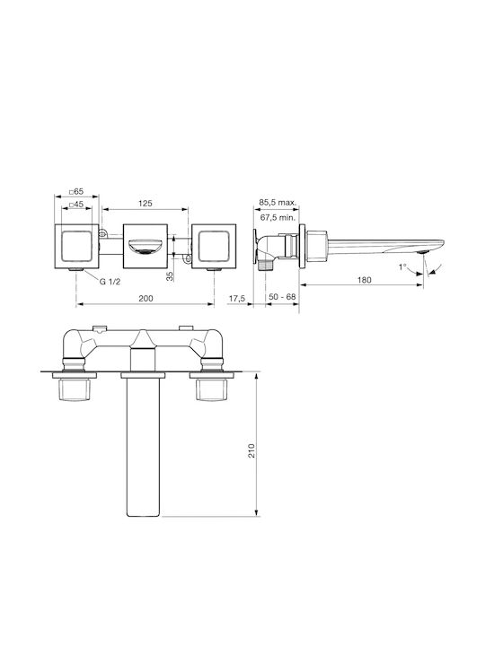 Ideal Standard Mixing Sink Faucet Silver