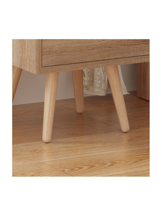 Wooden Beige Bedside Table 29.7x29.7x45cm