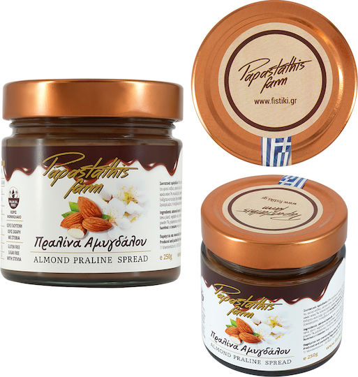 Papastathis Farm Premium Pralinenaufstrich mit Mandeln Ohne Zuckerzusatz Vegetarisch 250g
