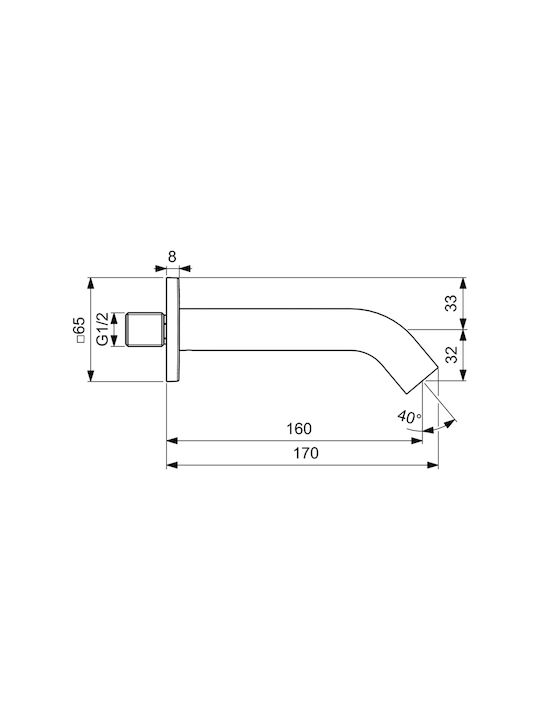 Ideal Standard Joy Neo Bd170aa Eingebaute Wasserhähne Silber Glänzend