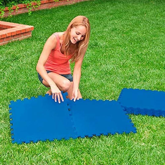 Bakaji Above Ground Pool Base Mat Puzzle Tiles 8 Pcs 50x50 cm 1.9 sq.m 02012555