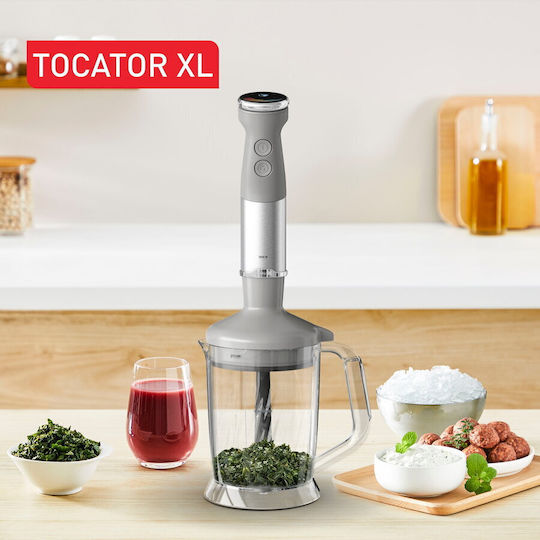 Tefal Quickchef+ Ραβδομπλέντερ με Ανοξείδωτη Ράβδο 1000W Γκρι