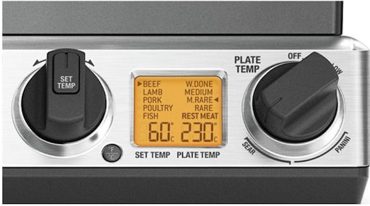 Sage The Smart Grill Pro Τοστιέρα Γκριλιέρα 2400W Inox