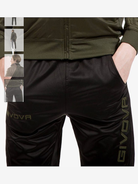 Tuta Visa Trainingsanzug Khaki-white-black